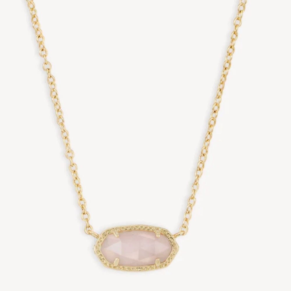kendra scott rose quartz elisa pendant